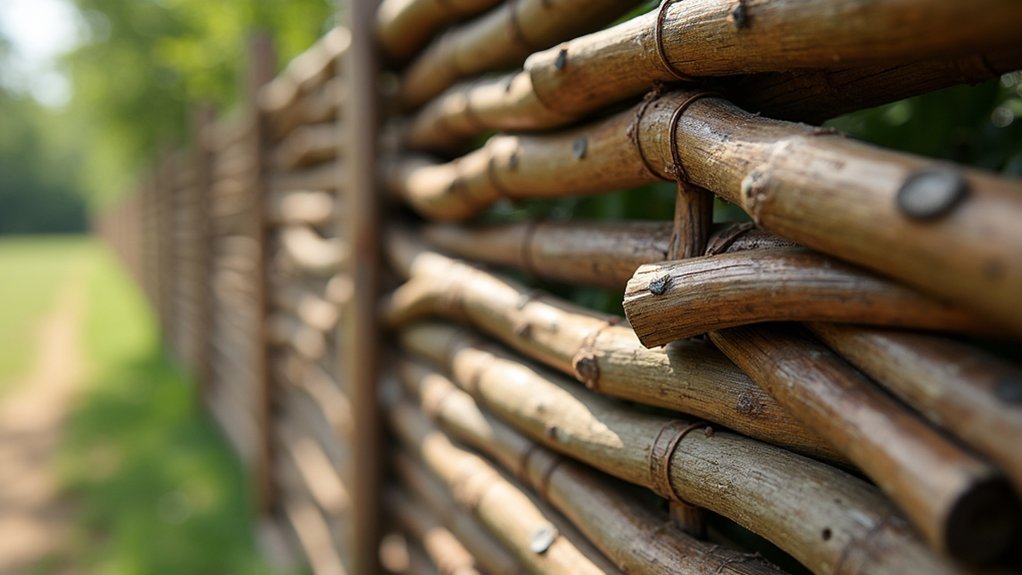 layered wattle fence technique