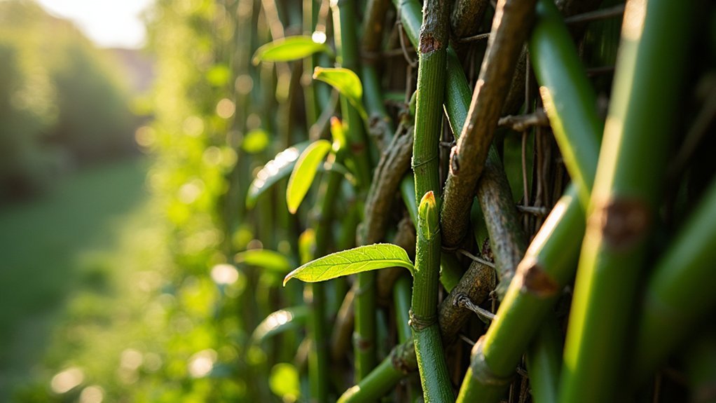 living wattle fence design