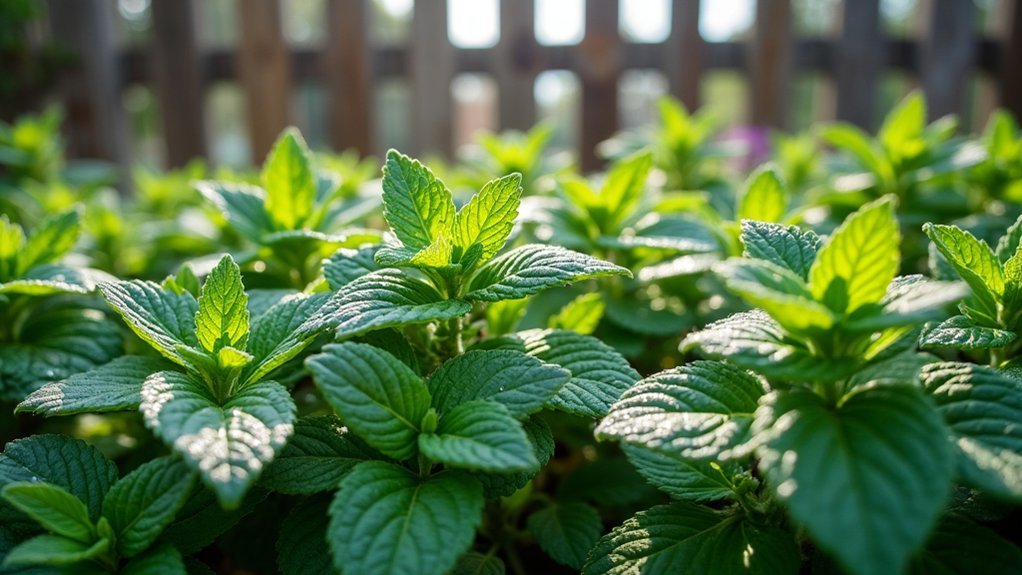 mint plants deter deer
