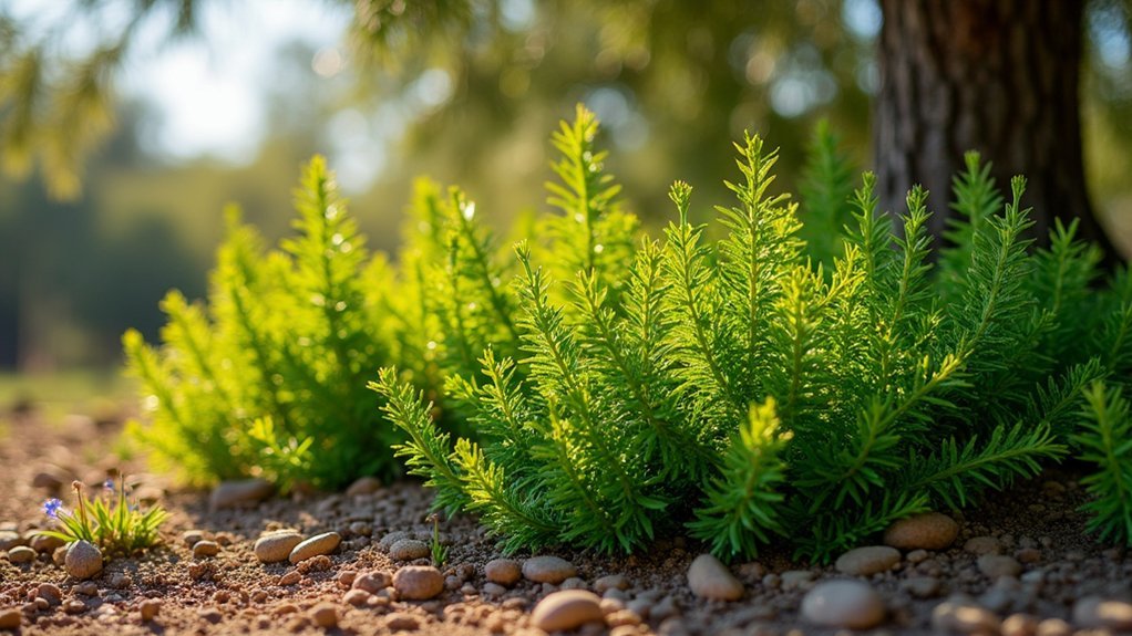 native evergreens for borders