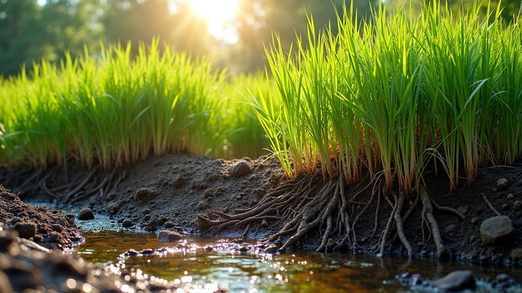 native grasses stabilize waterways