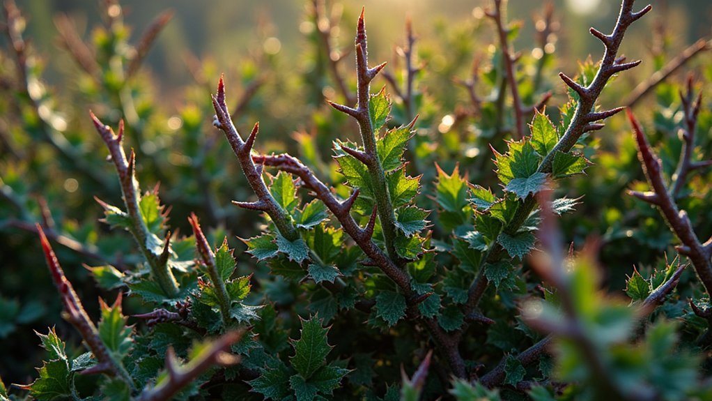native thorny plants protection