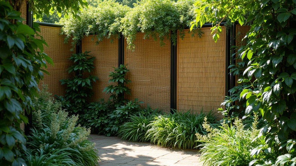 natural privacy with plants