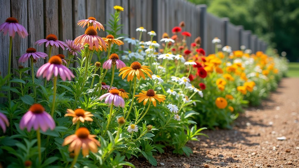 pollinator friendly fence line plants