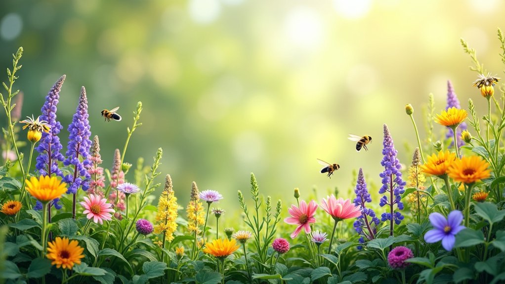 pollinator friendly native plant borders