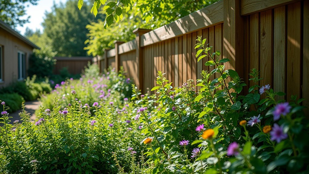 pollinator friendly privacy fencing