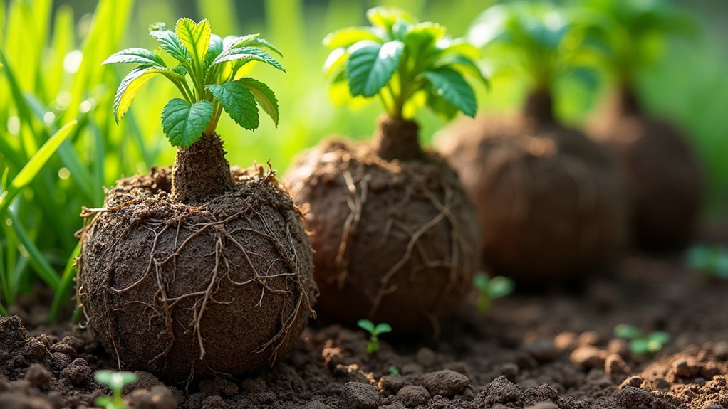 preparing hedge root balls