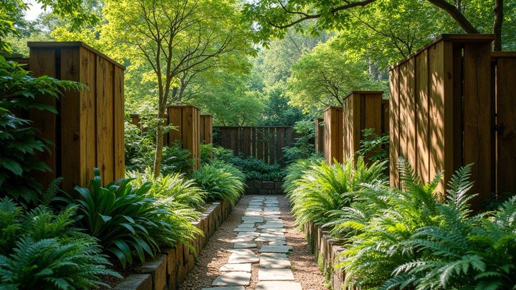 repurposed eco friendly garden dividers