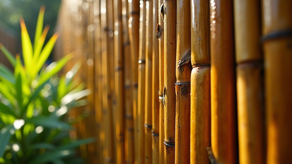 seasonal bamboo fence maintenance