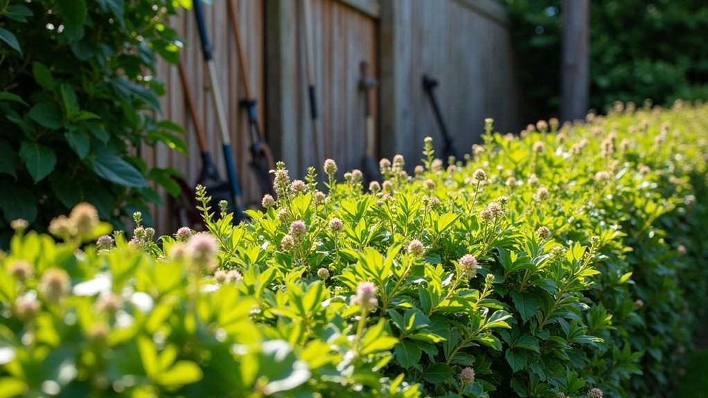 seasonal hedgerow management routine
