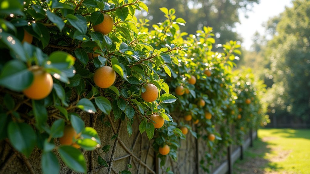 seasonal pruning for espalier