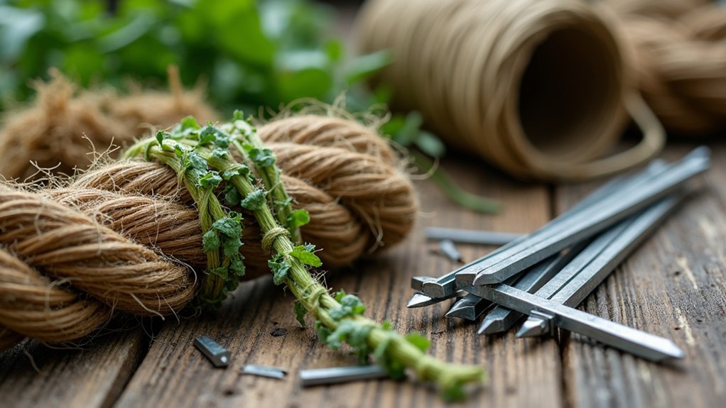 secure your wattle fence