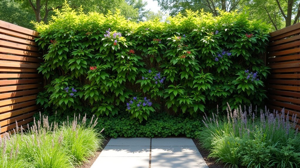 shade tolerant privacy vines