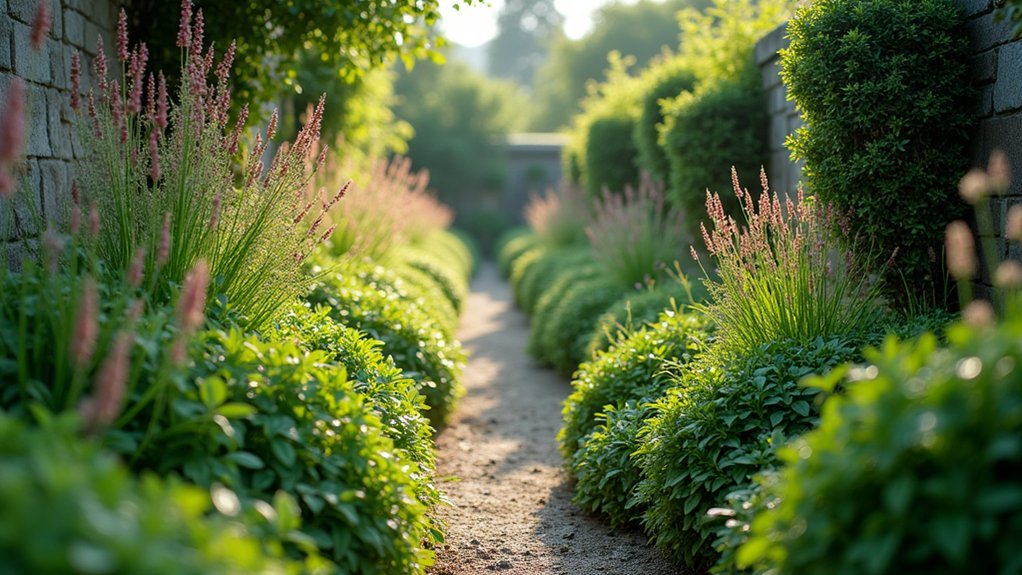 slim native hedge design