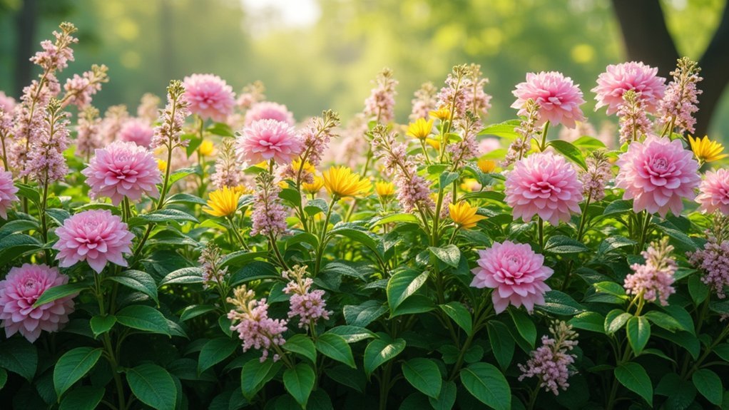 spring s vibrant border blooms