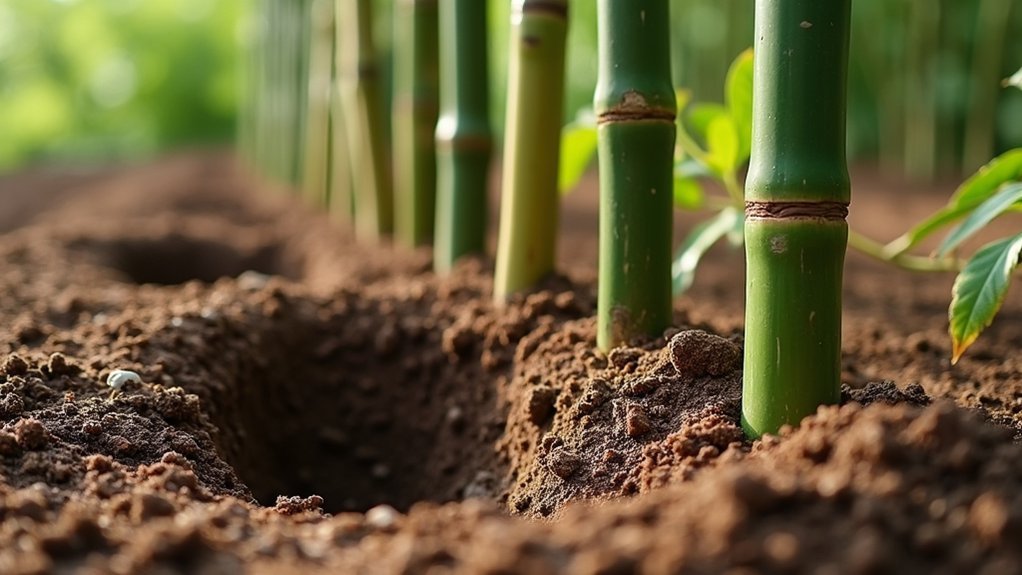 stable bamboo fence foundation