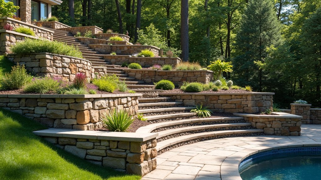 stone and gabion boundaries