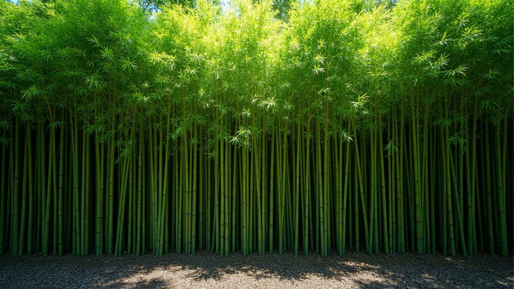 strategic bamboo spacing arrangement