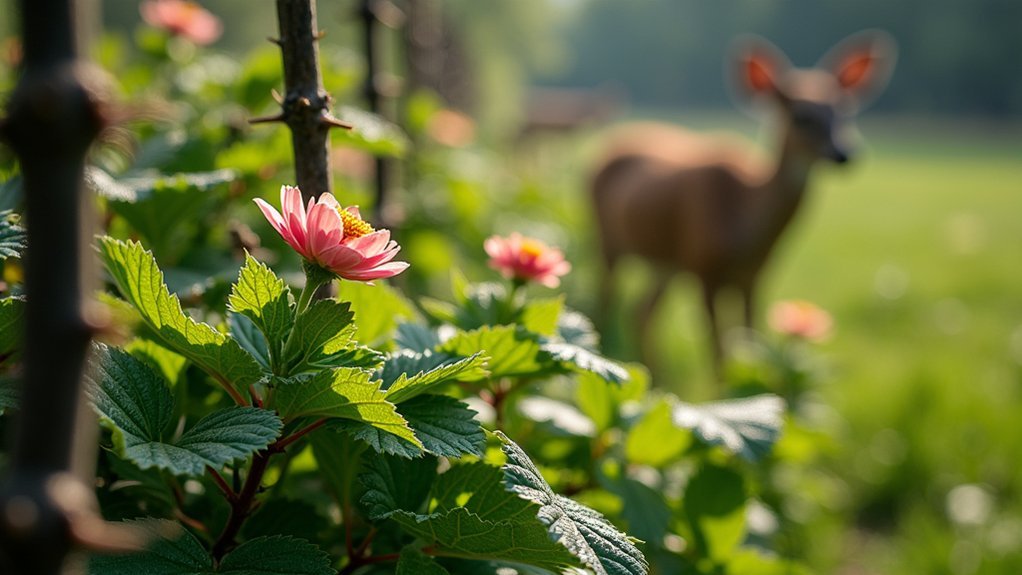 strategic deer deterrent planting