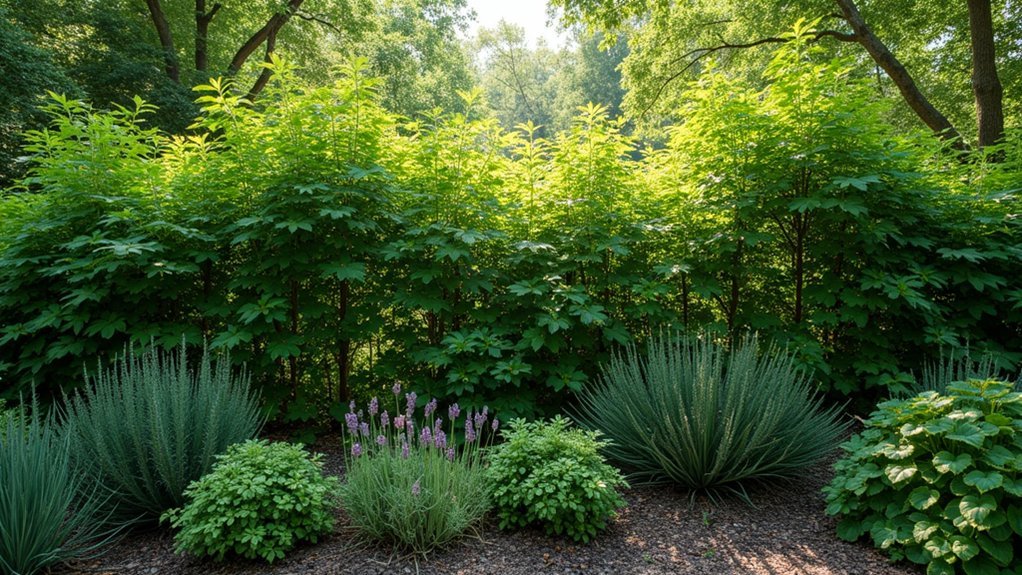 strategic deer deterrent planting