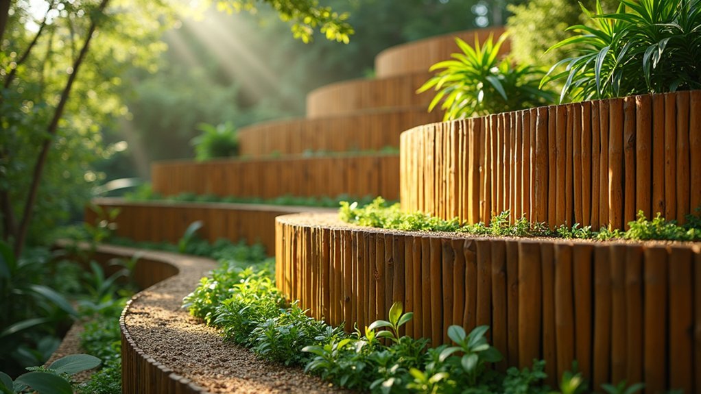 sustainable bamboo garden enclosures