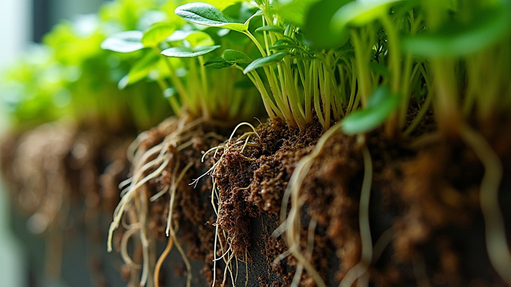 sustainable living wall roots