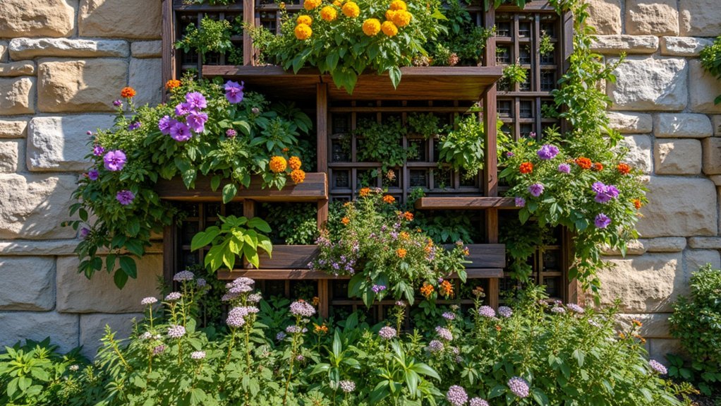 sustainable vertical pollinator garden
