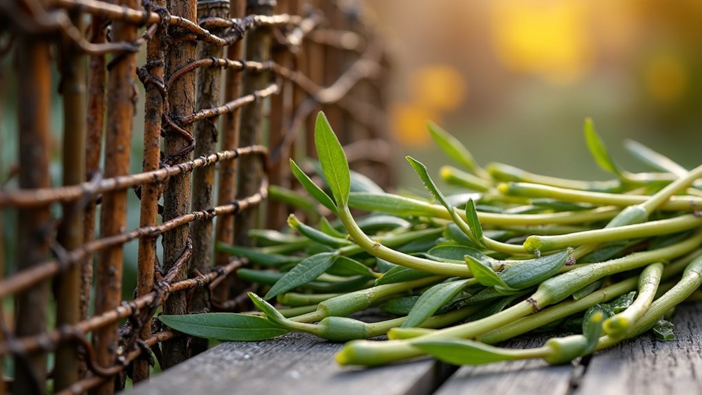 sustainable wattle fence harvesting