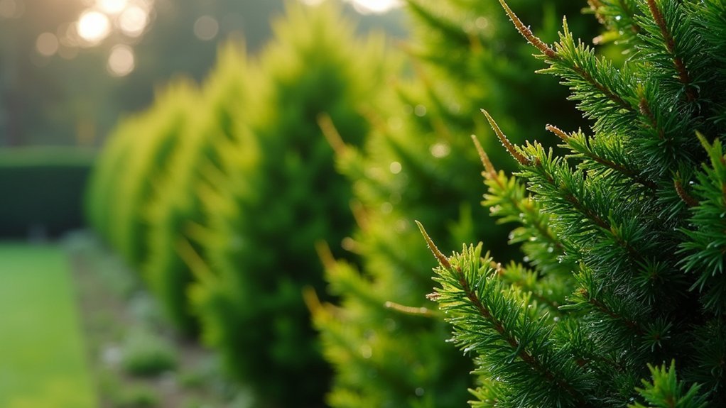 thorny evergreens enhance security