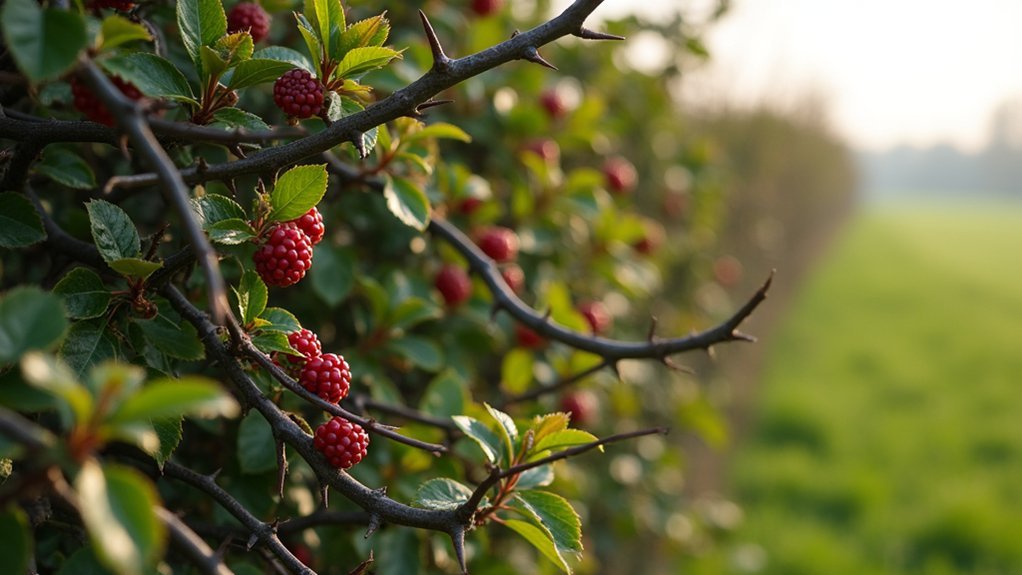thorny hedgerows enhance security