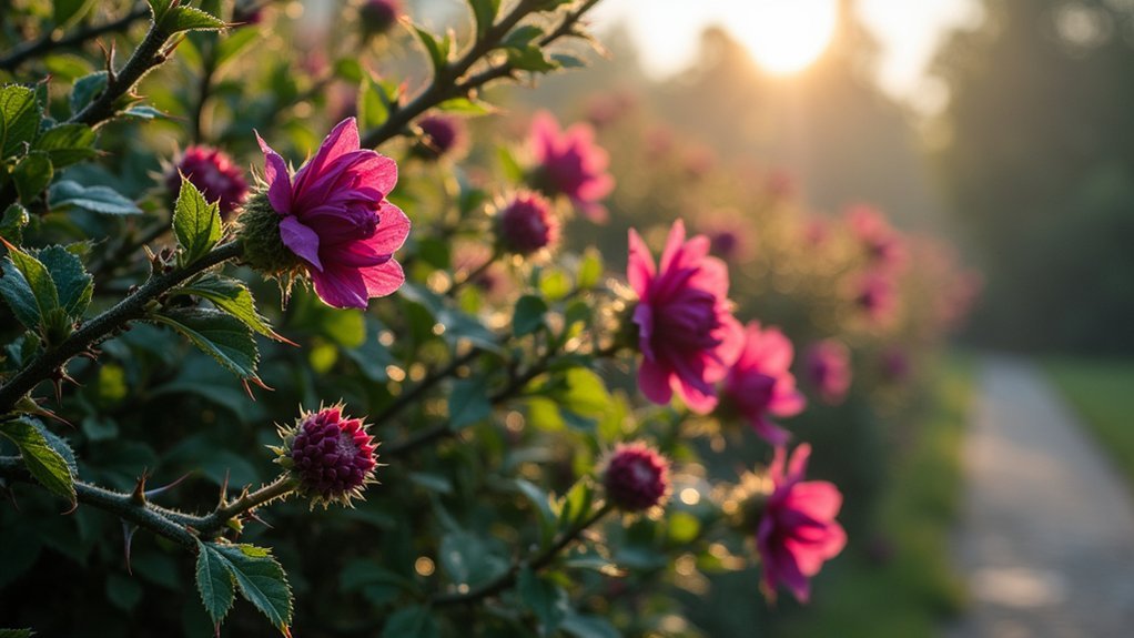 What Thorny Flowering Hedges Deter Intruders?