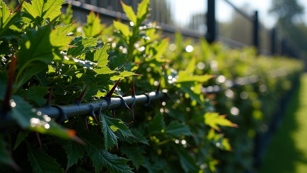 thorny hedges enhance security