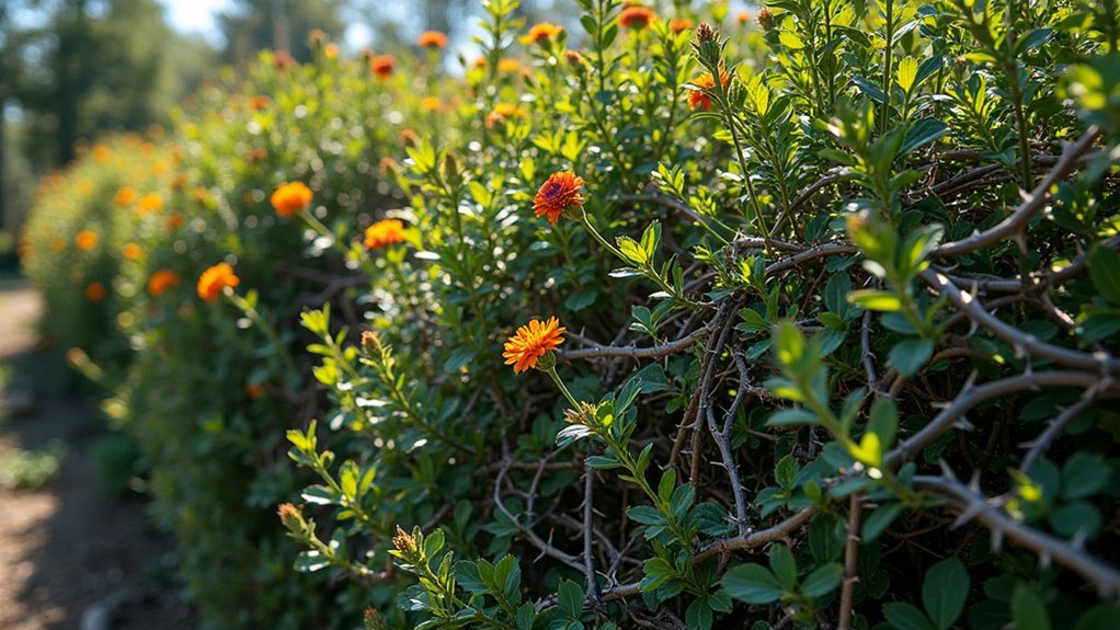 thorny shrubs for security