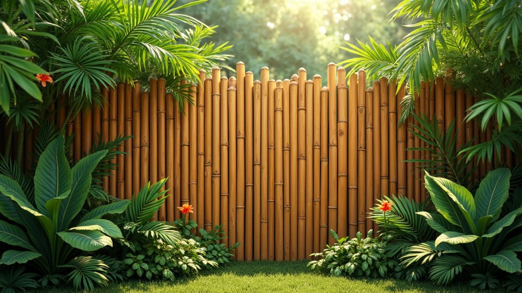 tropical bamboo fence planning