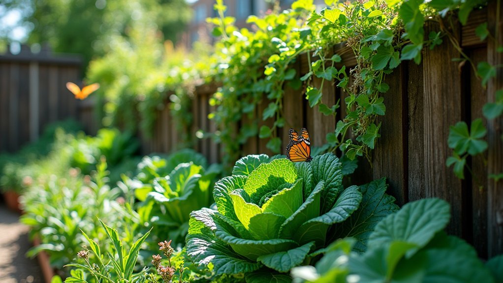 vertical fence garden solutions