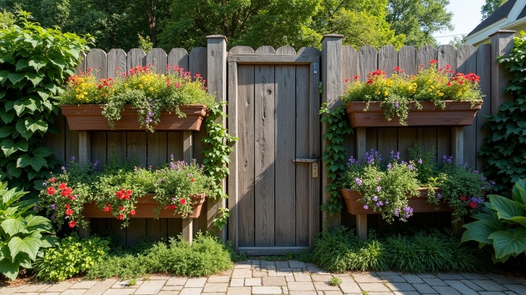 vertical garden fence design