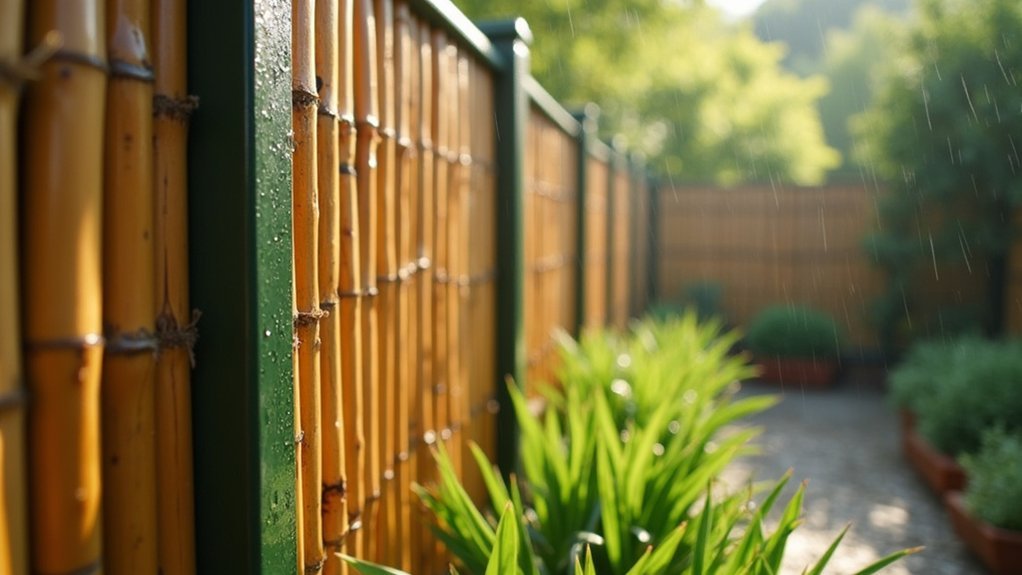 weatherproofing bamboo fence techniques