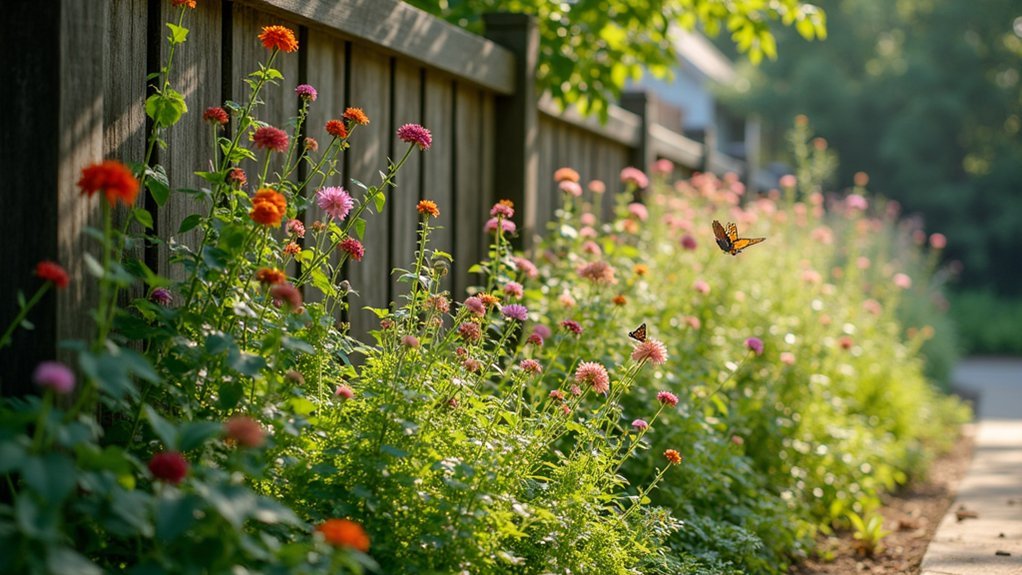 wildlife friendly fence line plantings