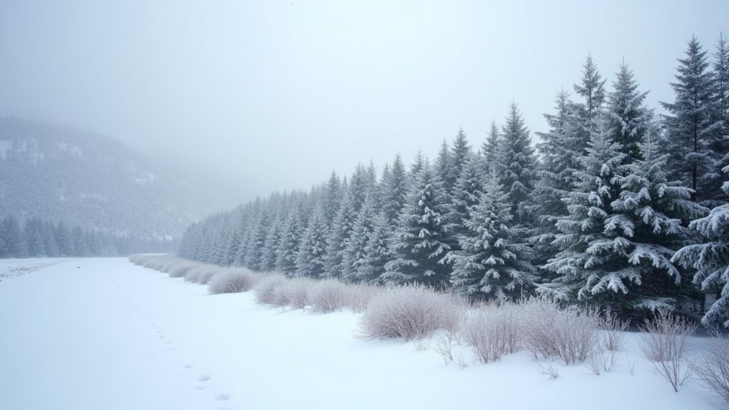 windbreaks enhance winter protection