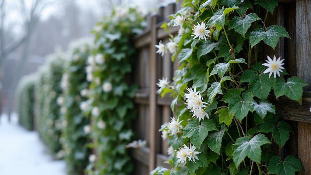 winter privacy climbing plants