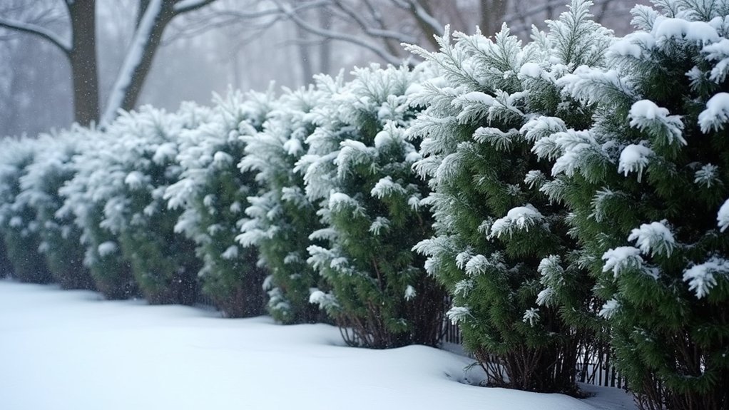 winter resilient yew hedges